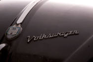 Detail: Volkswagen badges.