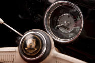 Interior detail: Speedometer and odometer.